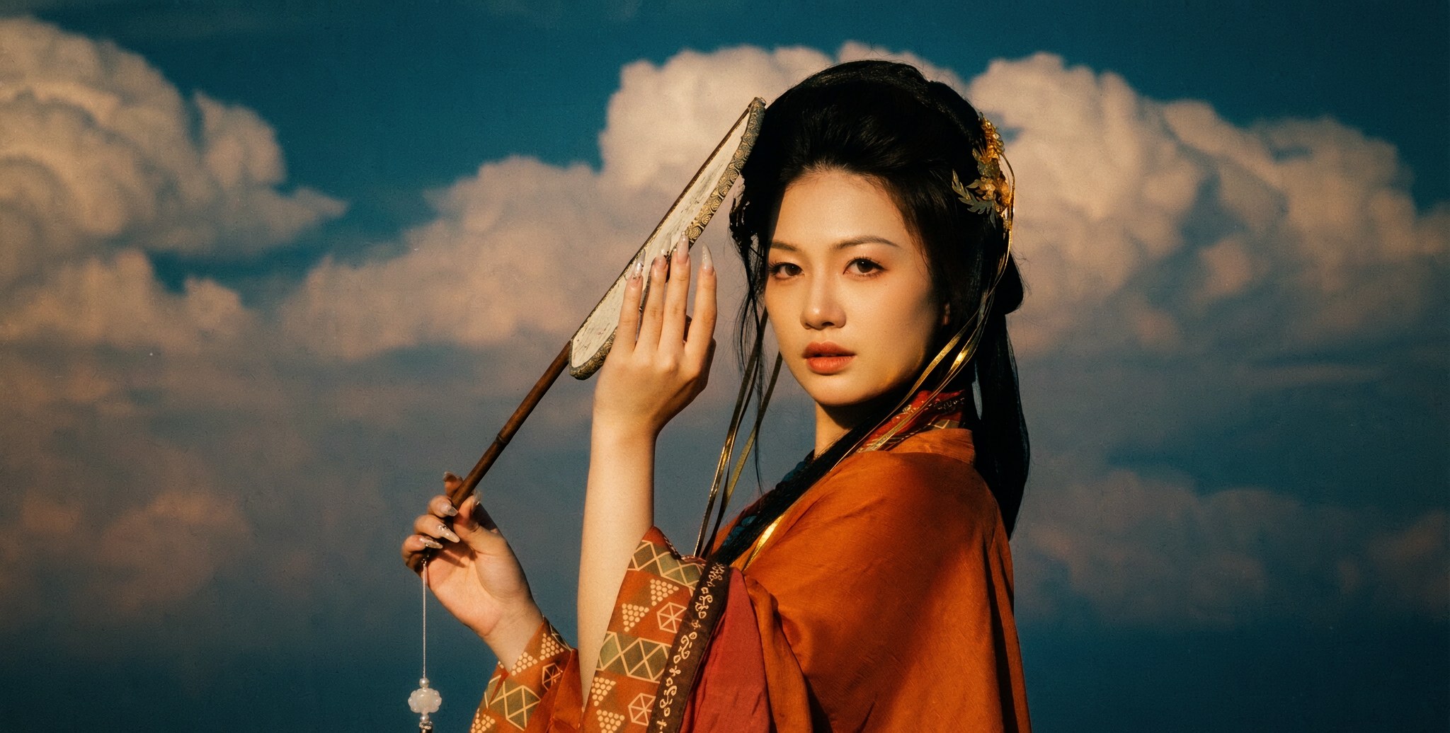 AI 光影重塑后：暖阳黄昏质感的大片效果